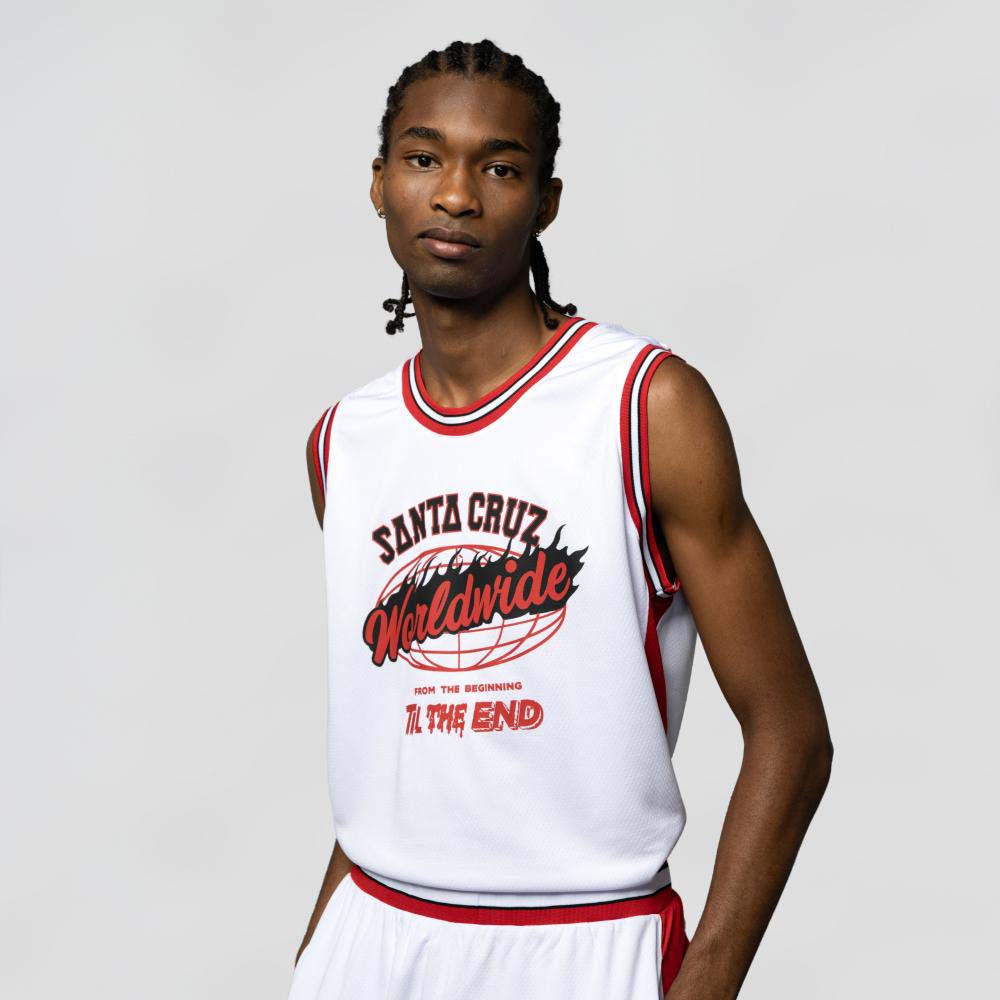 Santa Cruz TTE Worldwide Mesh Vest - White