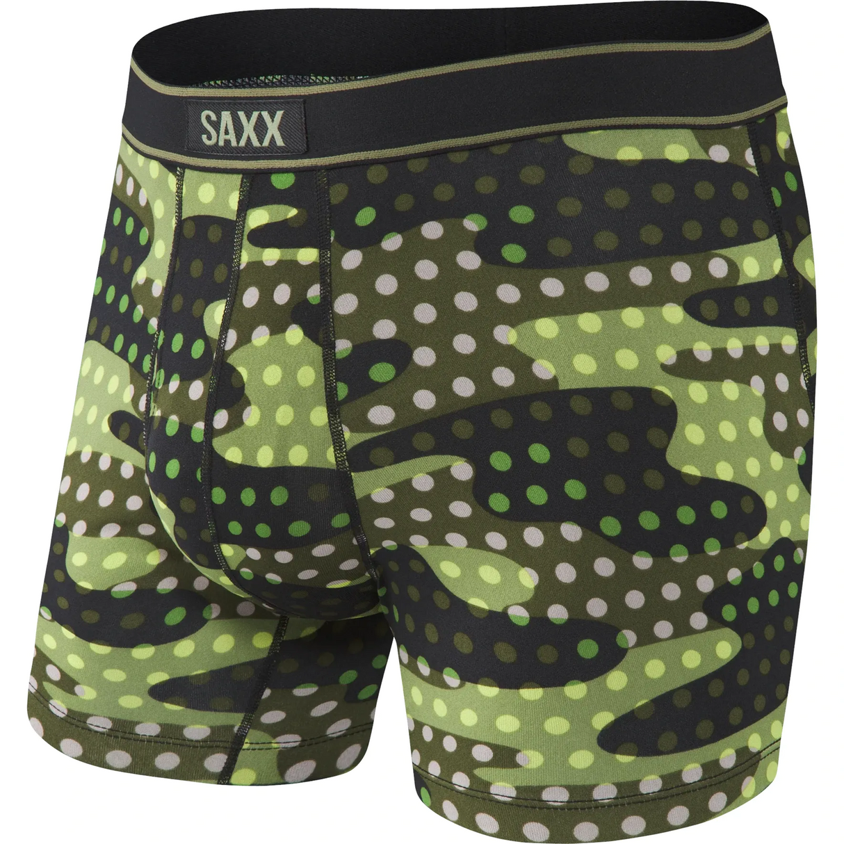 Saxx Daytripper Boxer Brief Fly - Black Polka Camo MED