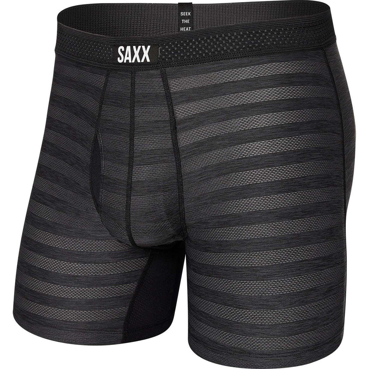 Saxx Droptemp Boxer Briefs - Black Heather