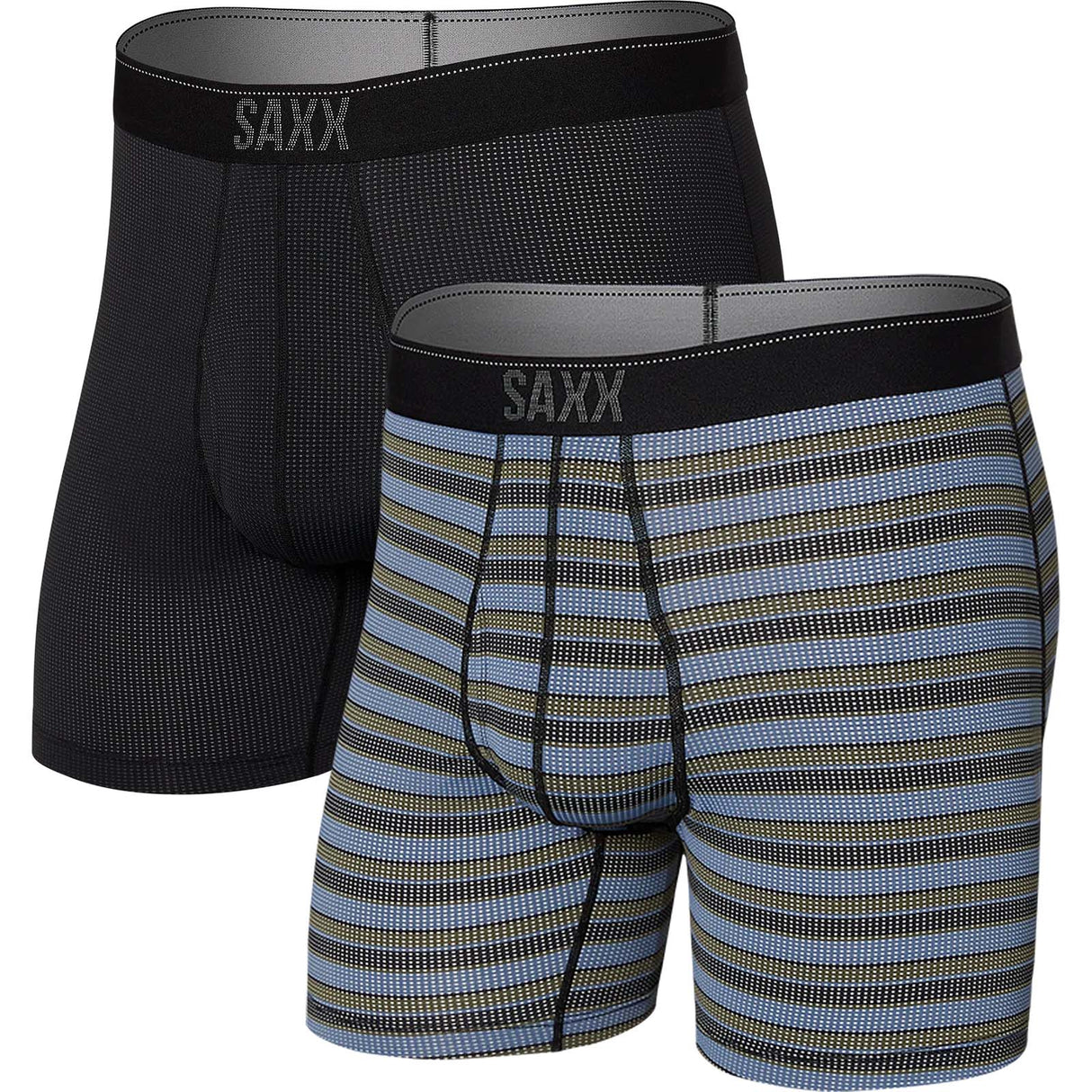 Saxx Quest 2PK Boxer Briefs - Sunrise/Black
