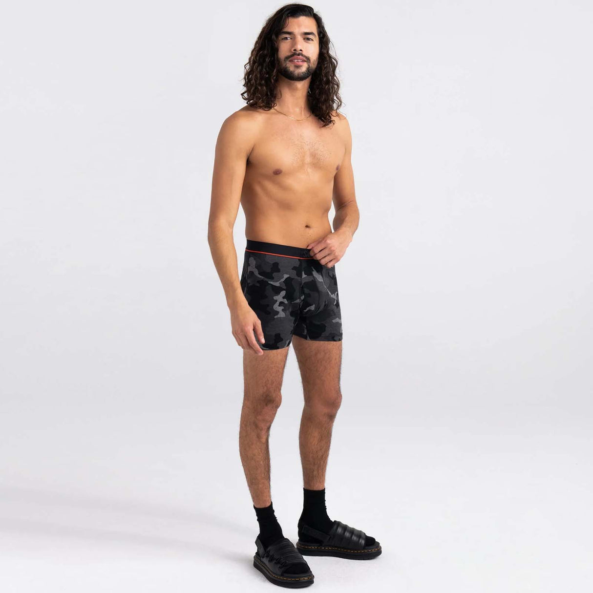 Saxx Ultra Boxer Briefs - Supersize Camo/Black