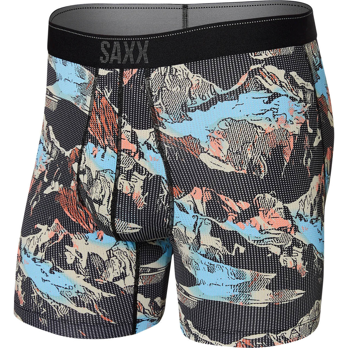 Saxx Quest Black Mountainscape Boxers