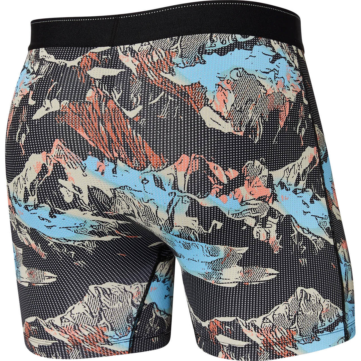 Saxx Quest Black Mountainscape Boxers