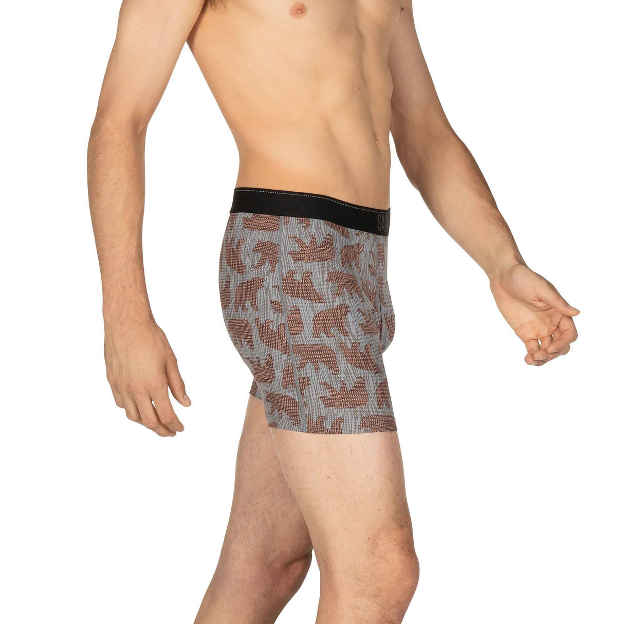 Saxx Quest Boxer Briefs - Grey Grizzly Grain