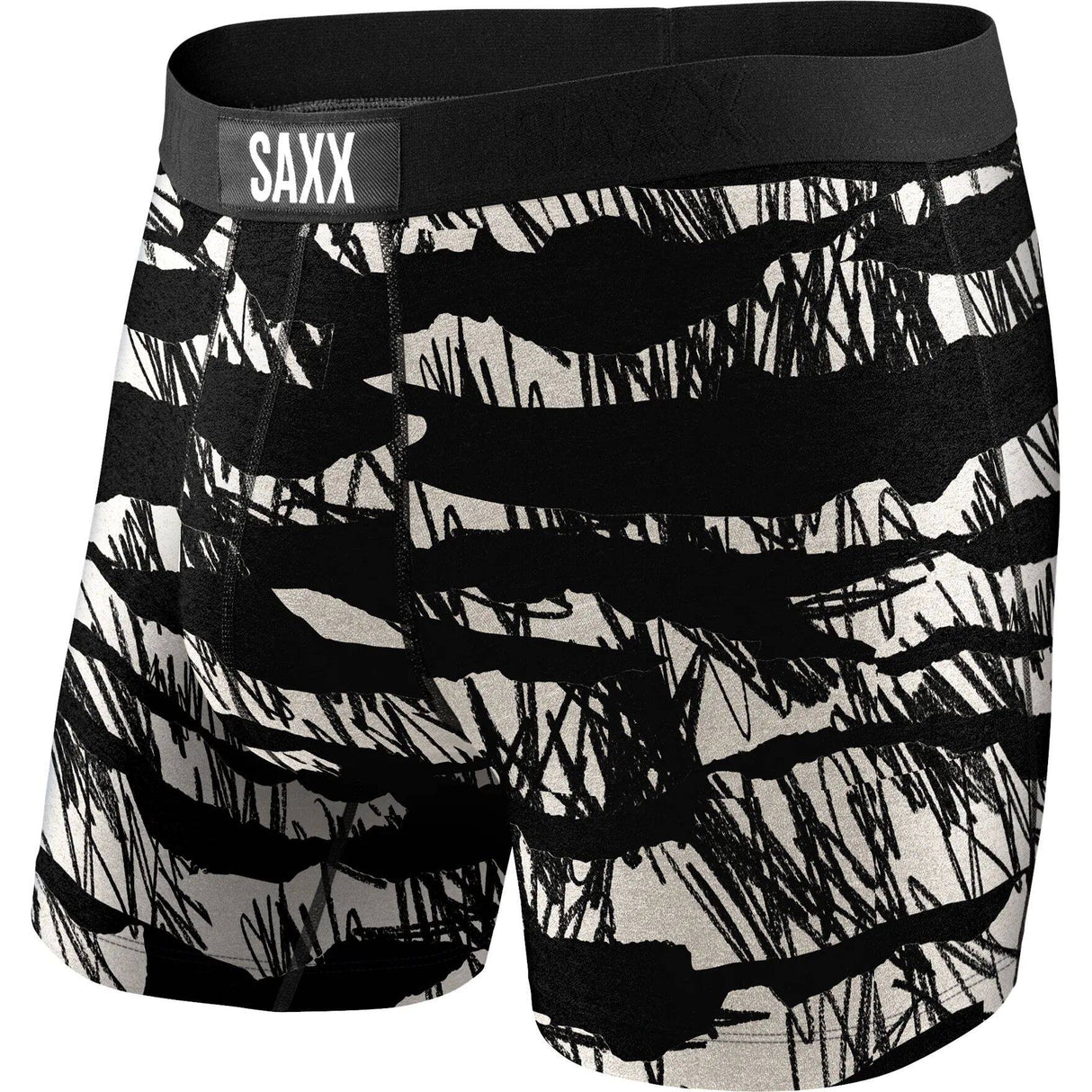 Saxx Vibe Boxer Briefs - Black Shred