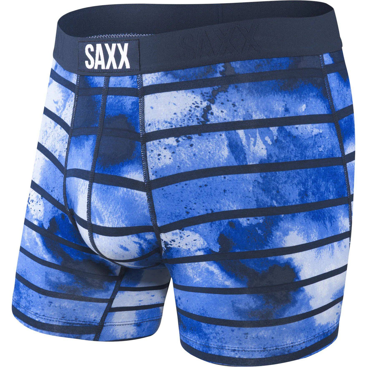 Saxx Vibe Boxer Briefs - Navy Tie Dye Stripe