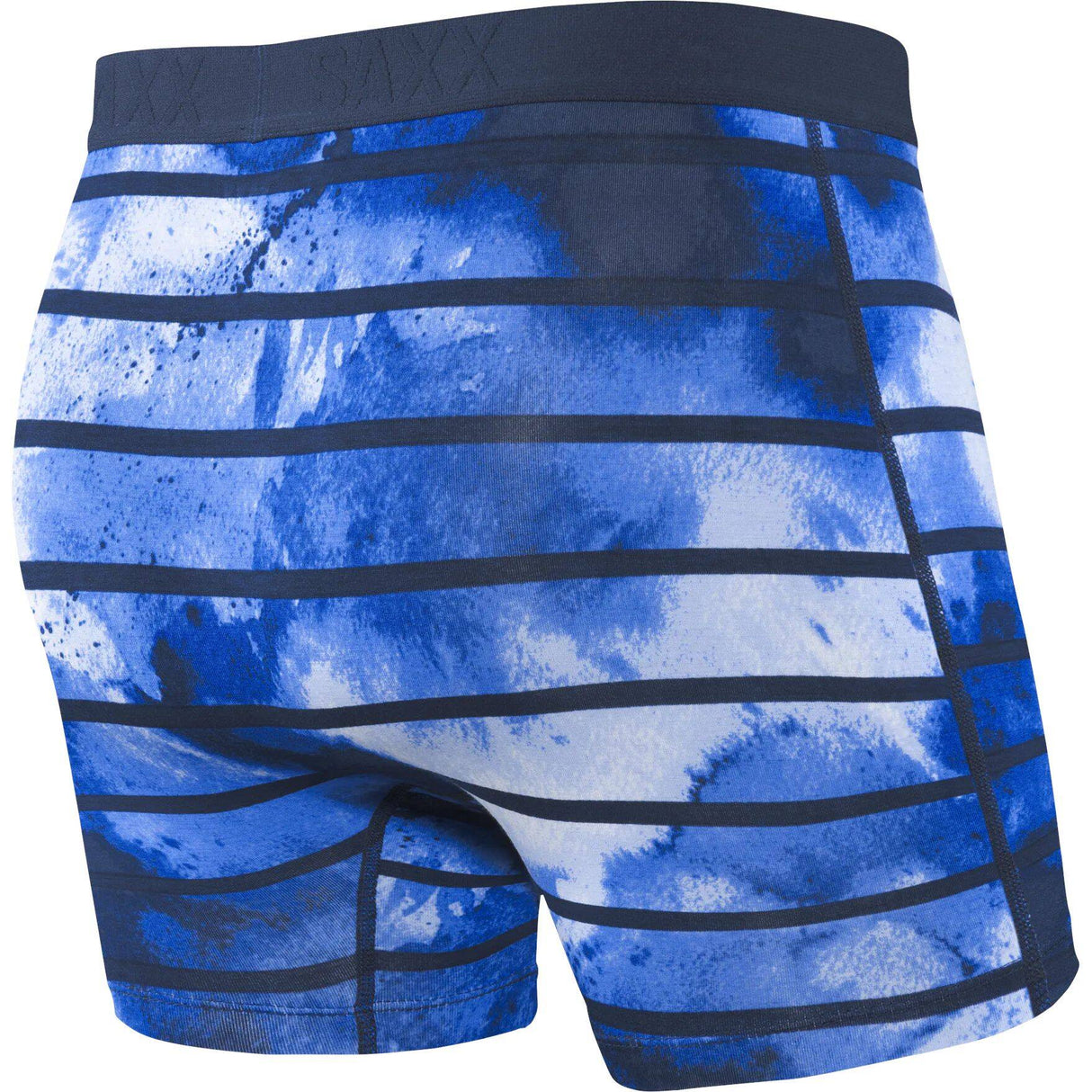 Saxx Vibe Boxer Briefs - Navy Tie Dye Stripe