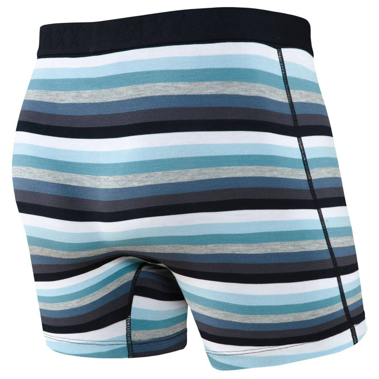 Saxx Vibe Boxer Briefs - Grey Pop Stripe