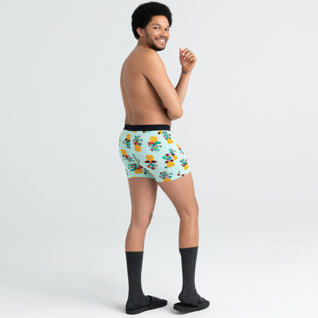 Saxx Vibe Boxer Briefs - 2-Pack - Holidaze/Black