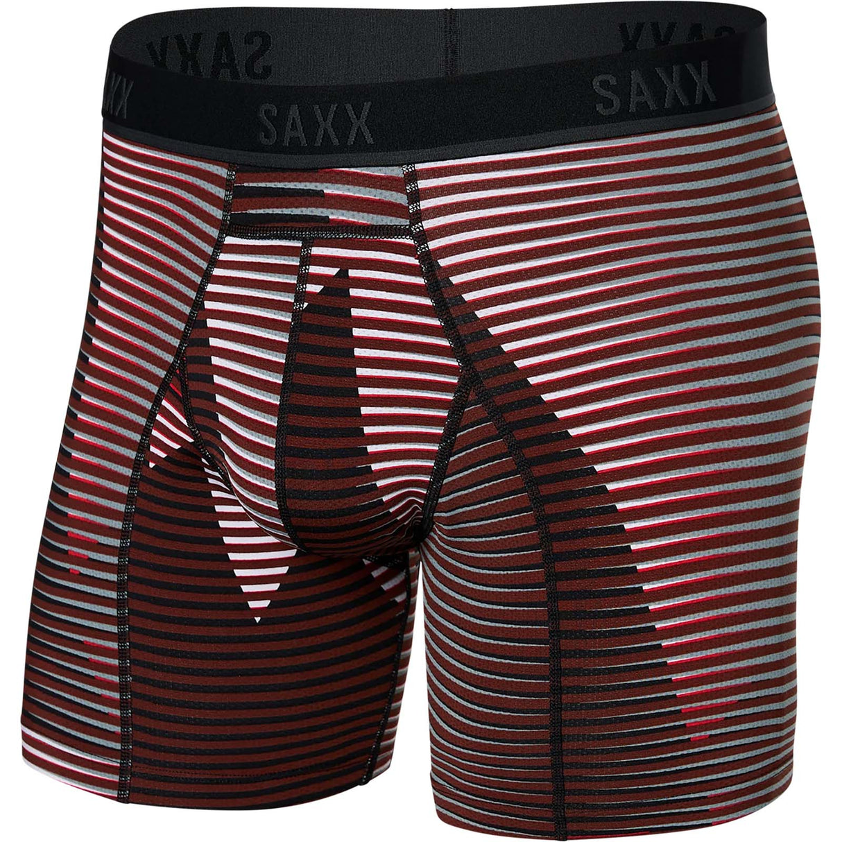 Saxx Kinetic Light-Compression Mesh Boxer Brief - Optic Mountain Dark Brick