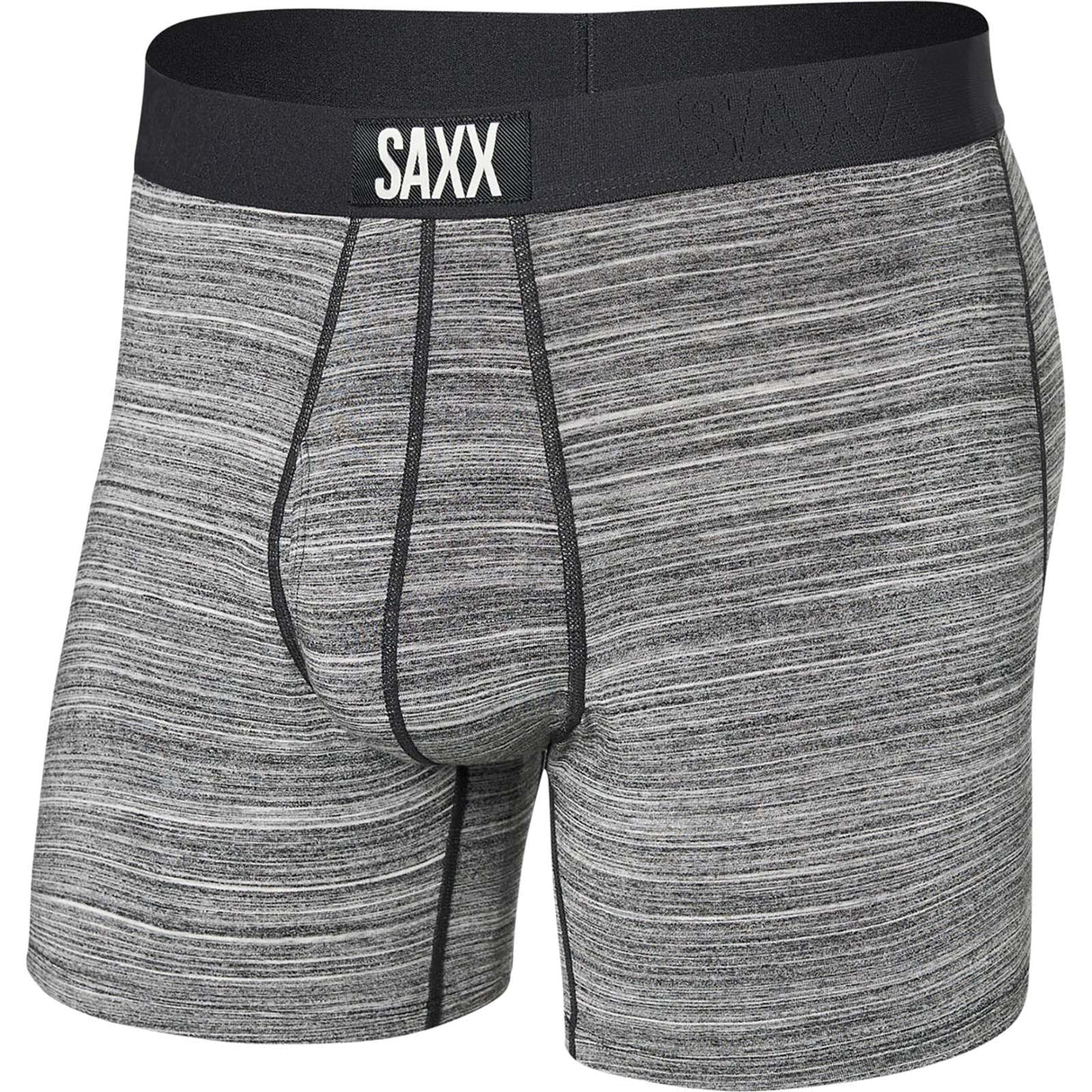 Saxx Ultra Super Soft Boxer Brief Fly - Space Dye Heather Grey