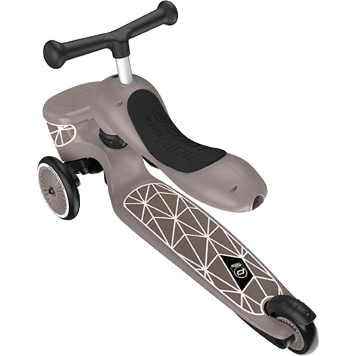 Scoot and Ride Highway Kick 1 Lifestyle Kids Scooter - Brown Lines