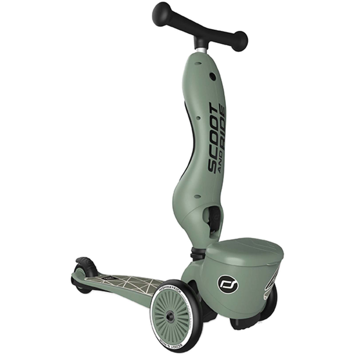 Scoot and Ride Highway Kick 1 Lifestyle Kids Scooter - Green Lines