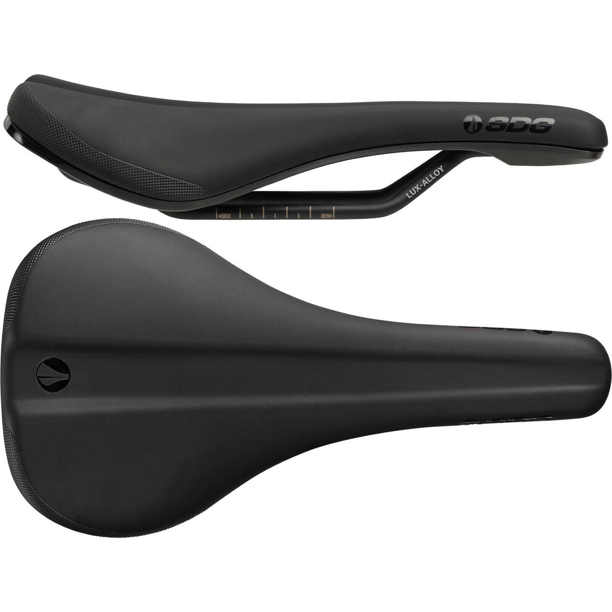 SDG Bel Air 3.0 Lux-Alloy Rail Saddle - Microfibre Black/Black