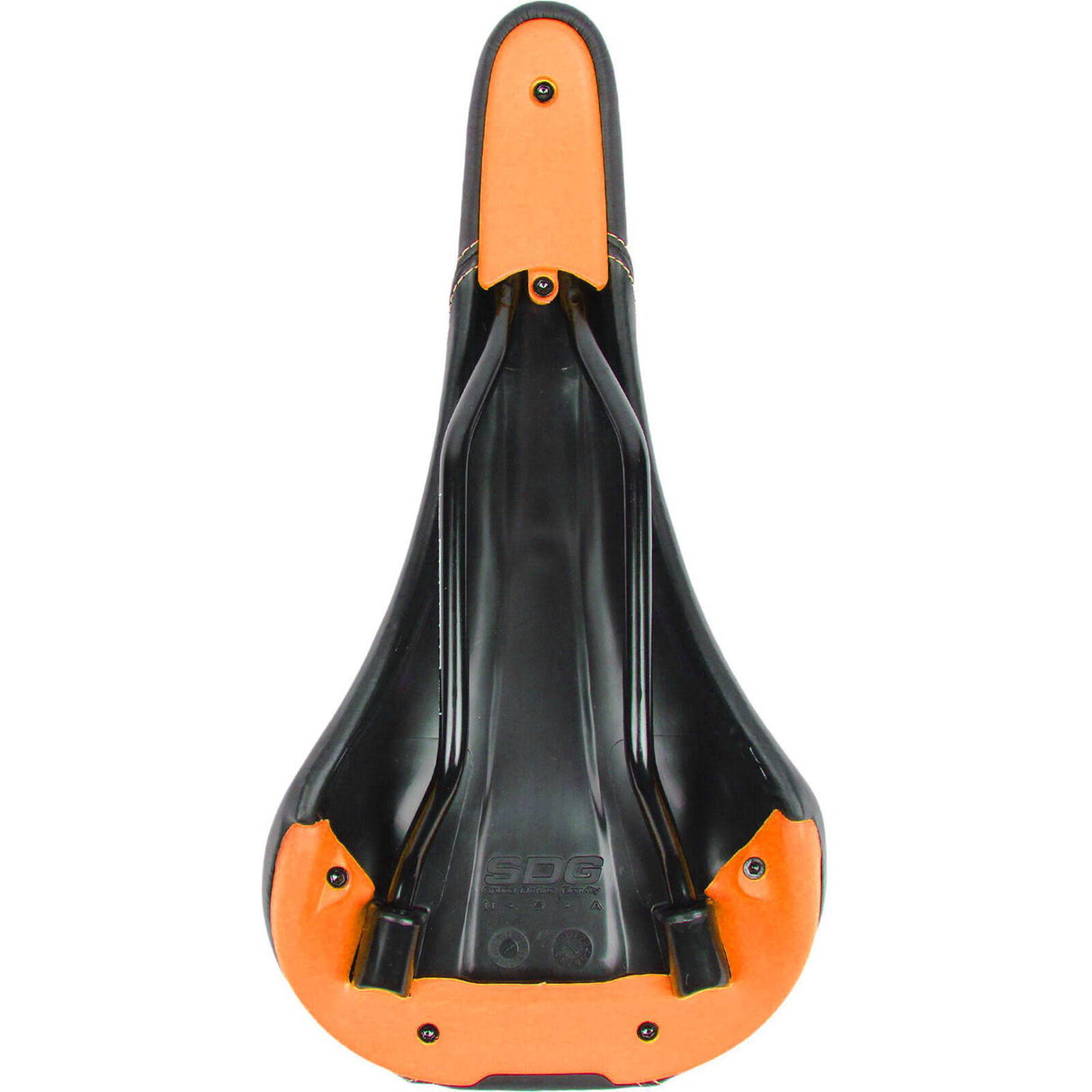 SDG Bel Air Steel Rail Saddle - Black/Orange