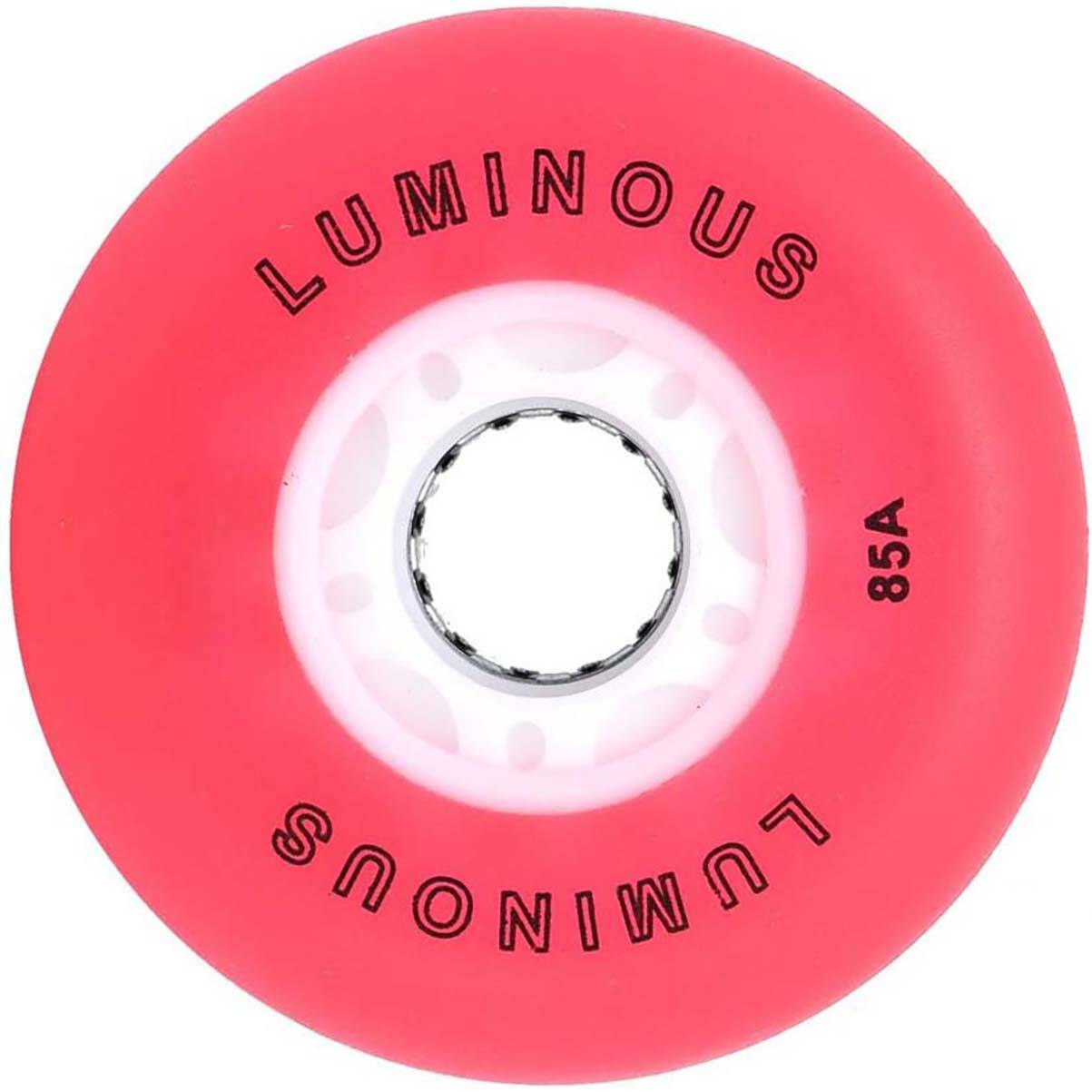 SEBA Luminous Inline Skate Wheels - Red/White 72mm