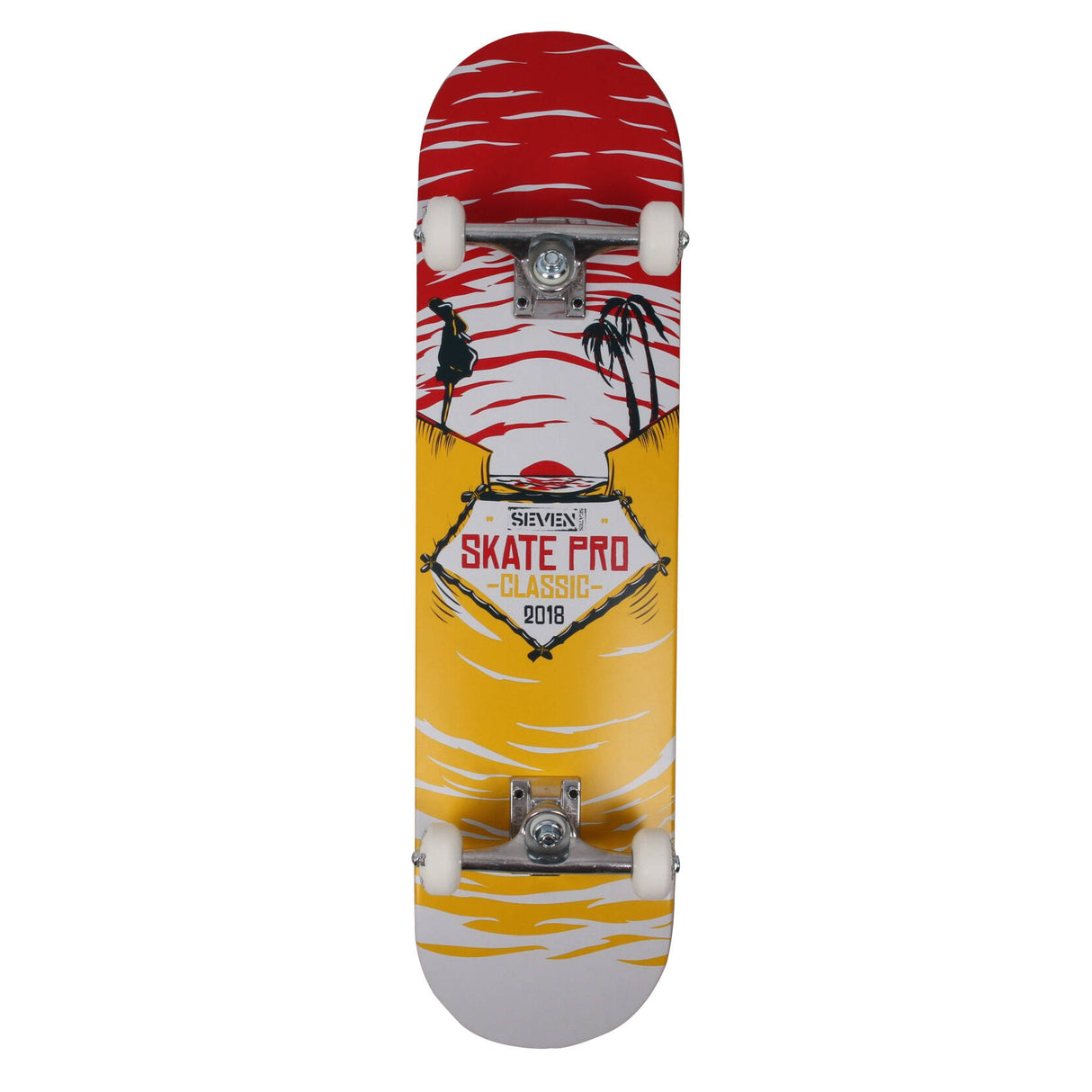 Seven Skate Pro Classic Complete Skateboard - Multi 7.8''