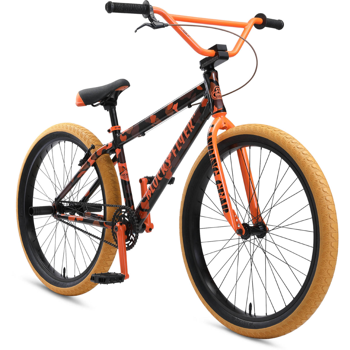 SE Blocks Flyer 26'' 2021 Complete BMX - Orange Camo