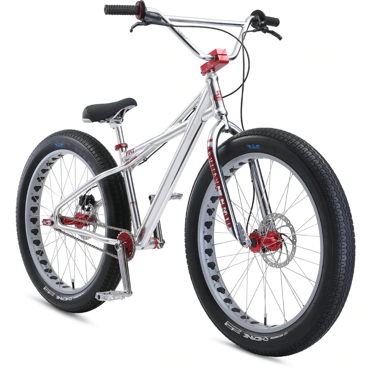SE Fat Quad 26'' 2021 Complete BMX - High Polish Silver
