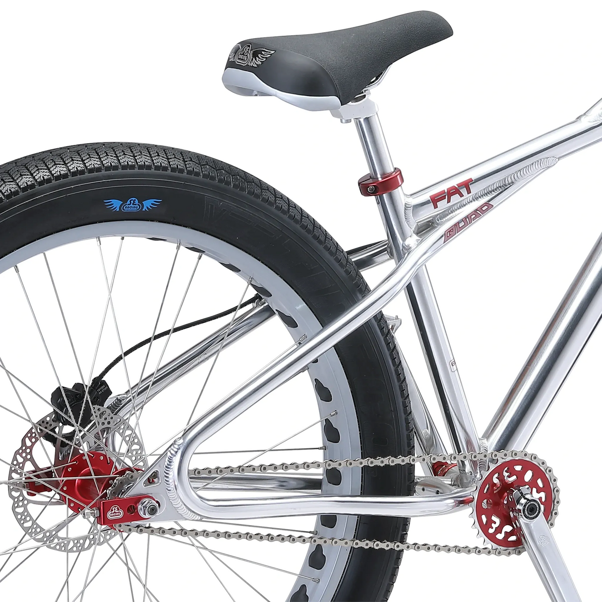 SE Fat Quad 26'' 2021 Complete BMX - High Polish Silver
