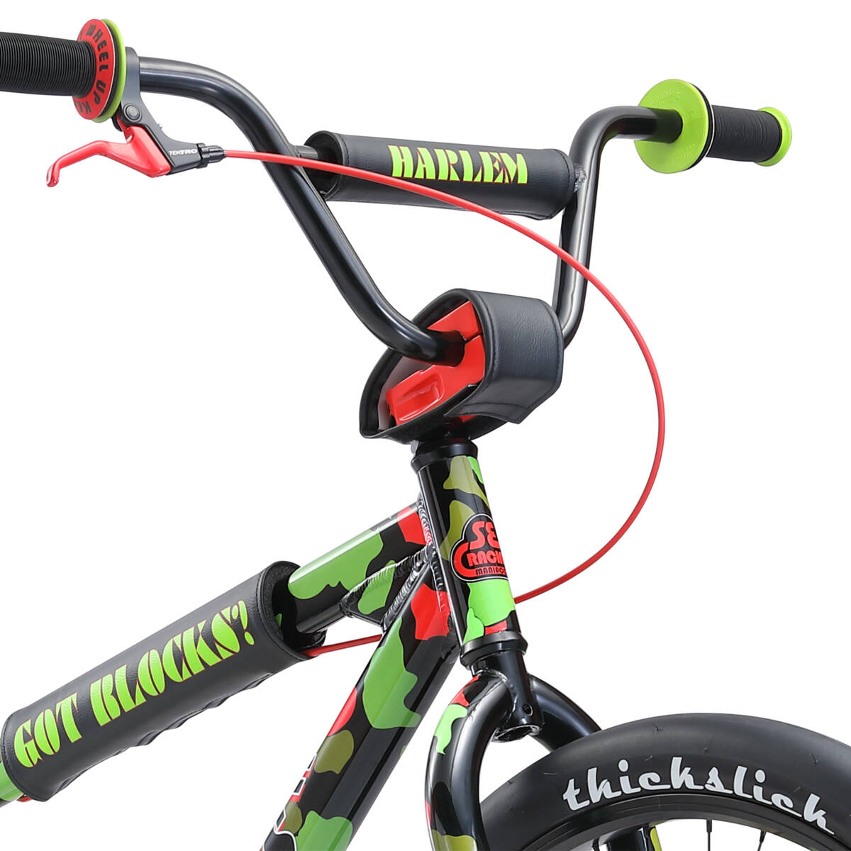 SE DBlocks Big Ripper 29" Complete BMX - Green/Red Camo