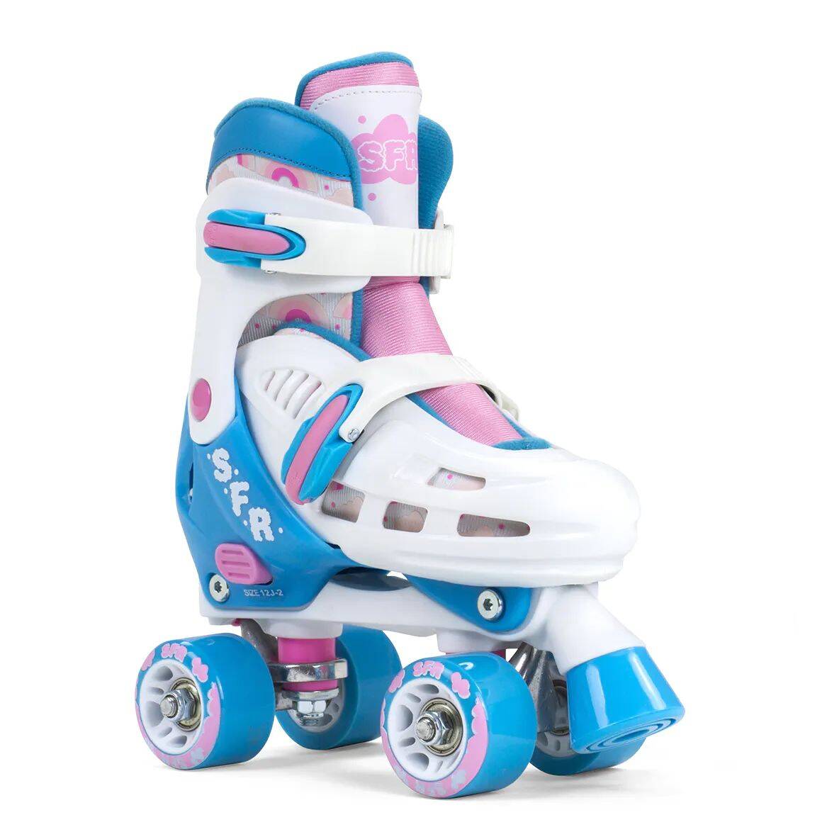 SFR Storm III Adjustable Roller Skates - White/Pink