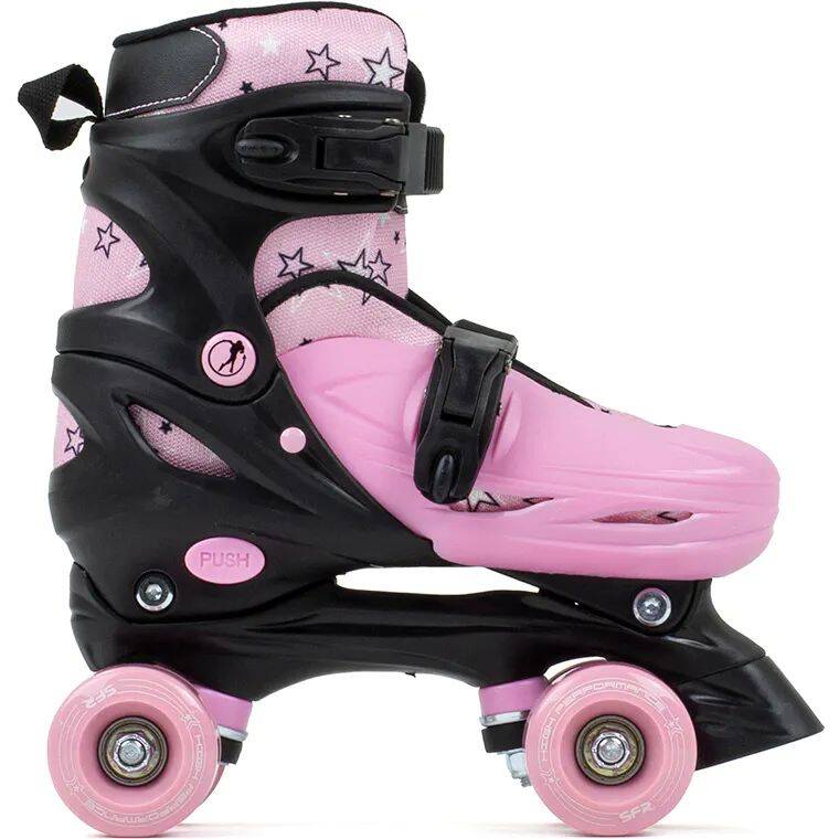 SFR Nebula Adjustable Roller Skates - Black/Pink