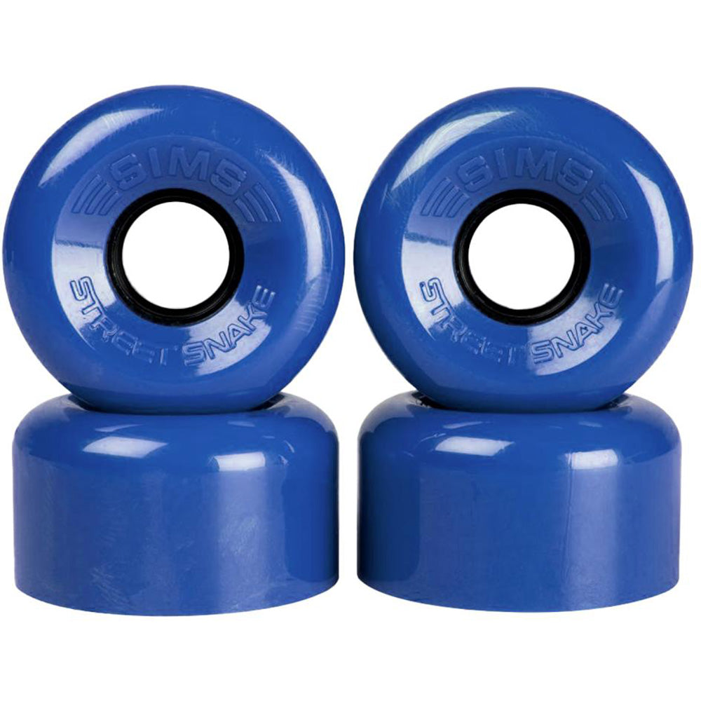 Sims Street Snakes 62mm Quad Roller Skate Wheels - Blue