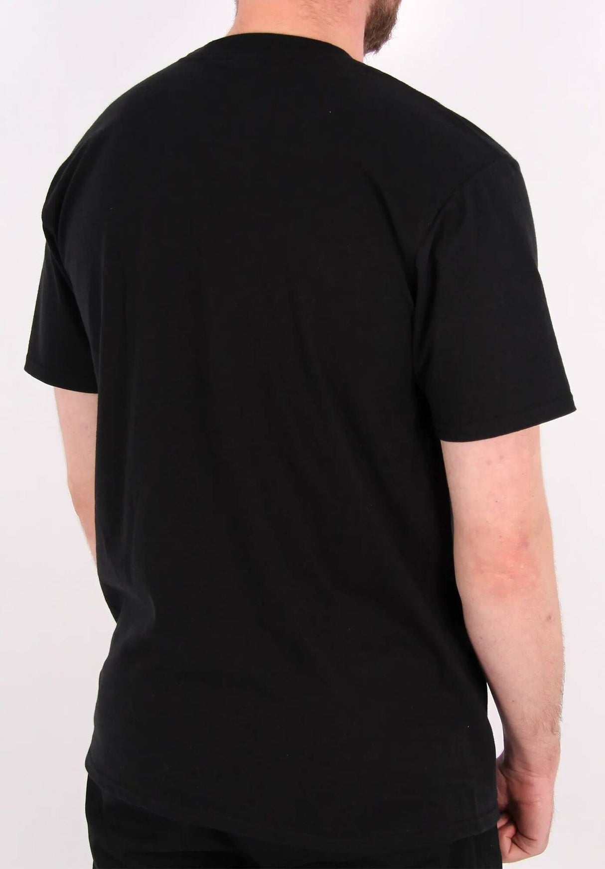 SkateHut Script Logo T Shirt - Black/White