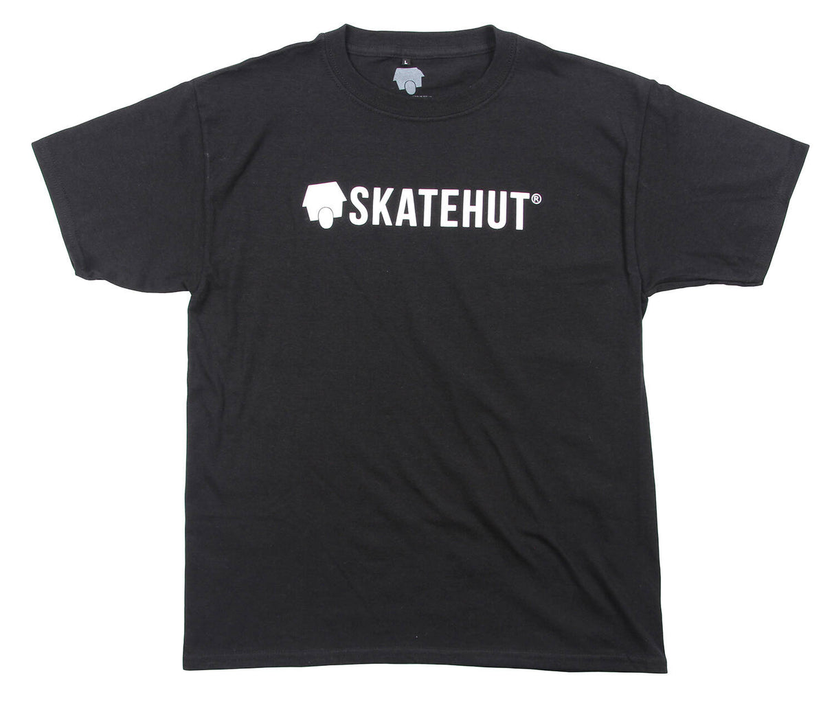Skatehut Script Logo Kids T-Shirt - Black/White Yth LRG