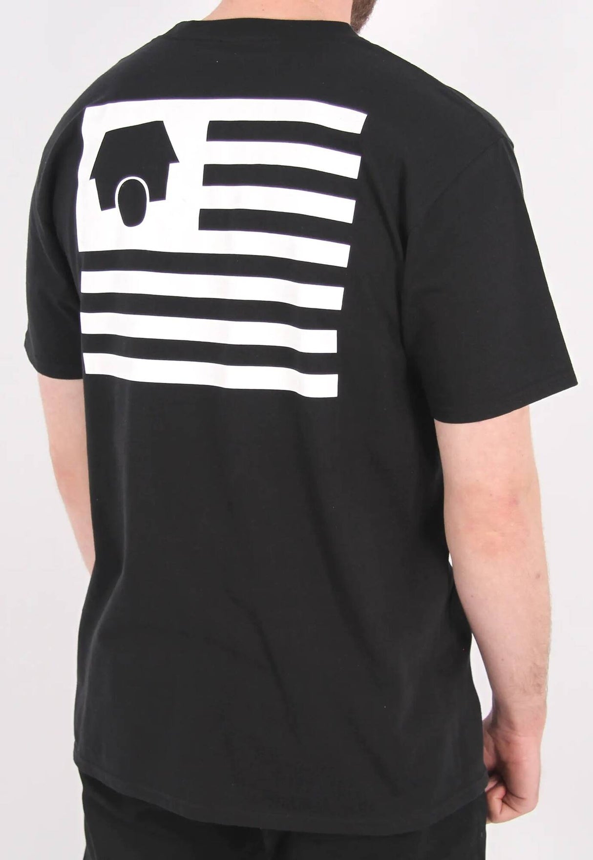 SkateHut StateHut T Shirt - Black/White