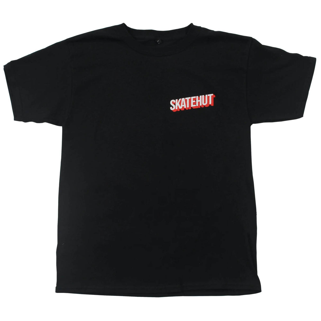 SkateHut 3D Stacked Kids T Shirt - Black Yth XL
