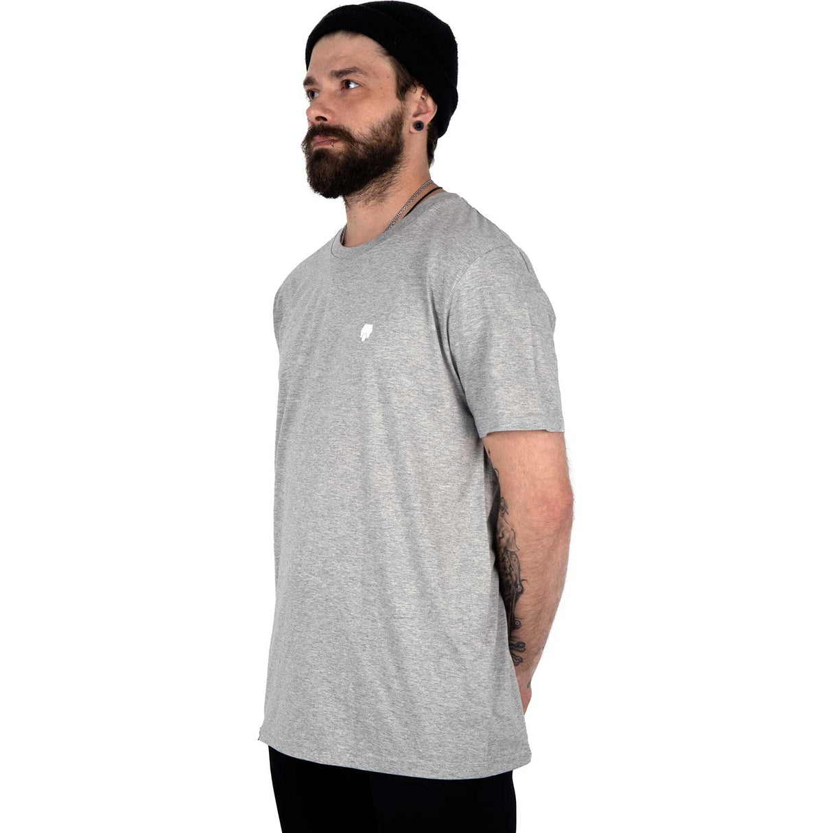 SkateHut Organic Core T Shirt - Heather Grey