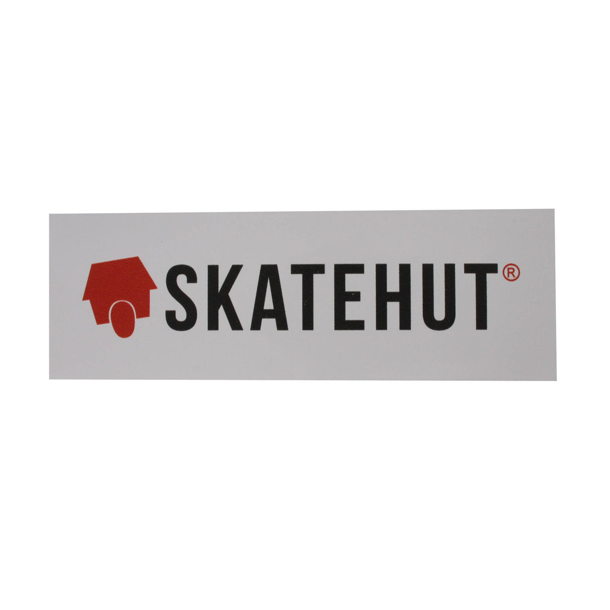 SkateHut Long Logo Sticker - White