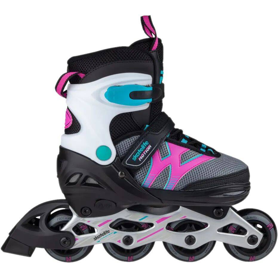 Skatelife Motion Adjustable Inline Skates - Black/Pink