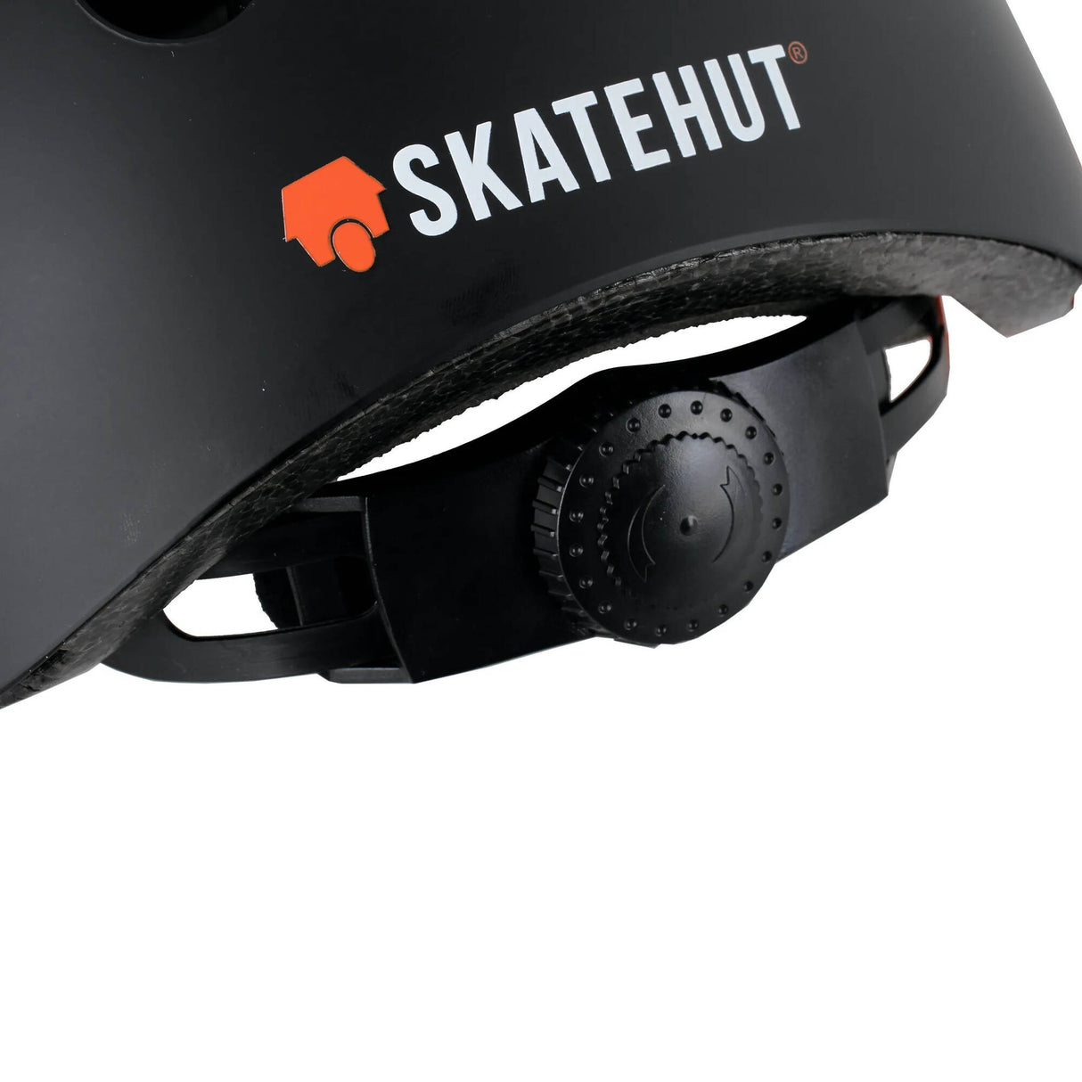 SkateHut Pro Helmet - Matte Black/Red