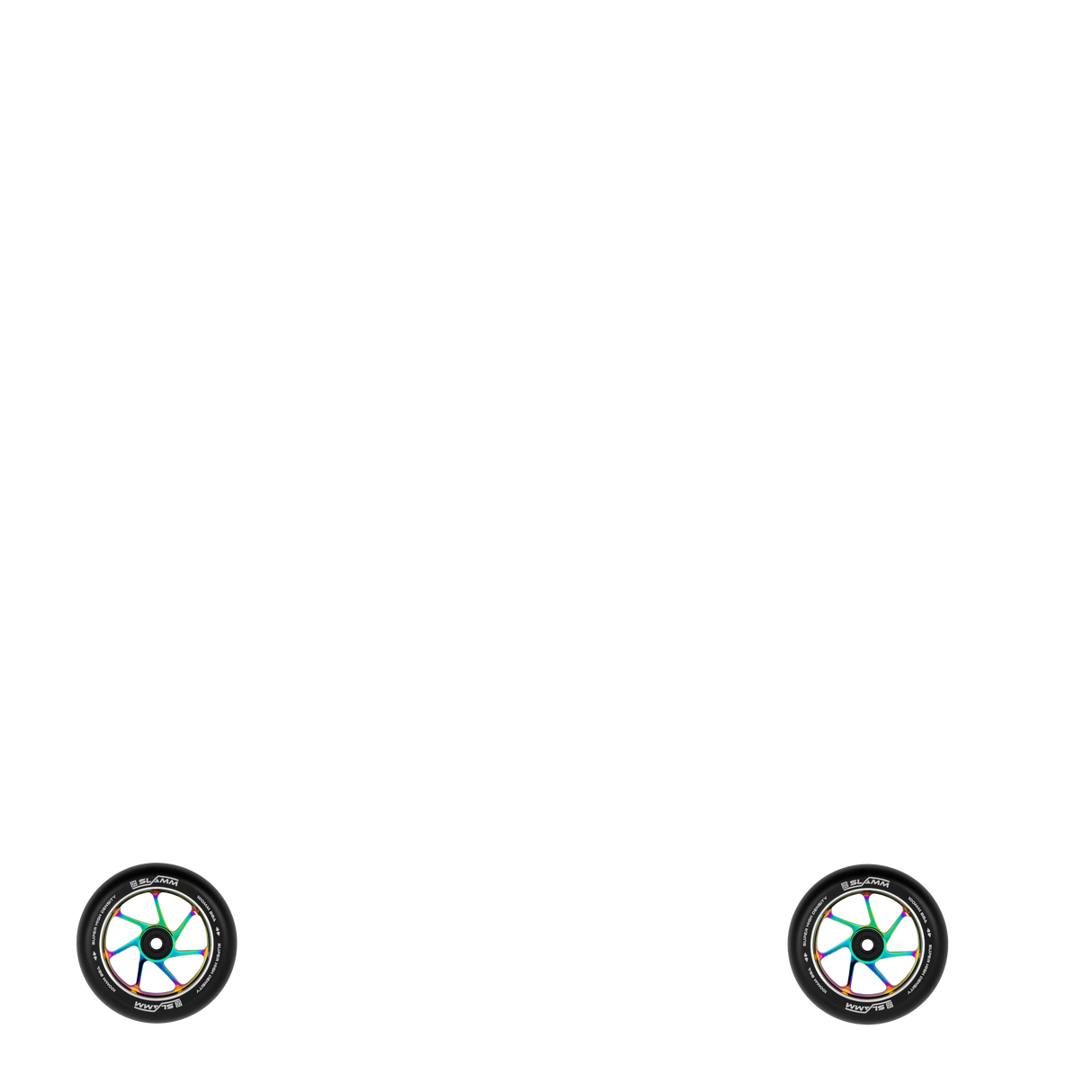Slamm Team 100mm Scooter Wheel - Black/Neochrome