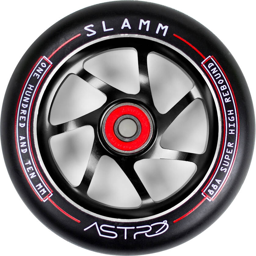 Slamm Astro 110mm Scooter Wheel - Black/Black