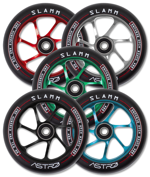 Slamm Astro 110mm Scooter Wheel - Black/Black