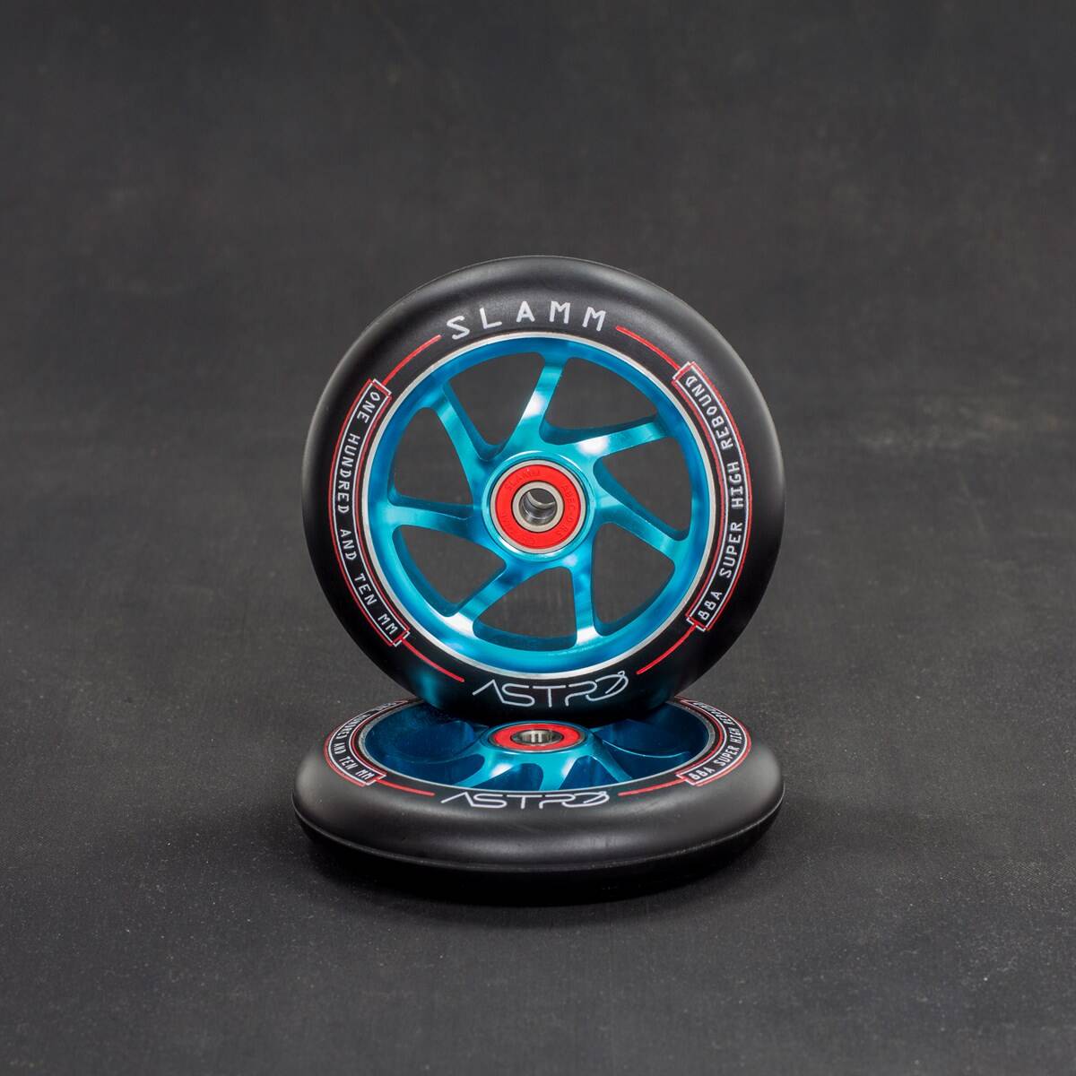 Slamm Astro 110mm Scooter Wheel - Black/Blue