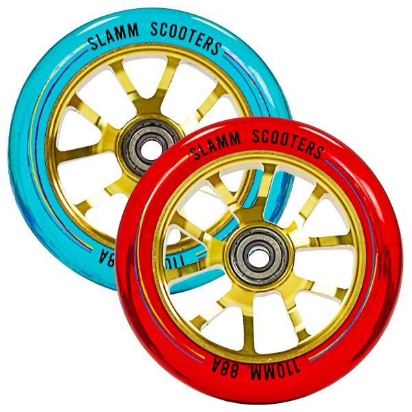 Slamm V-Ten II Ghost 110mm Scooter Wheel - Red -