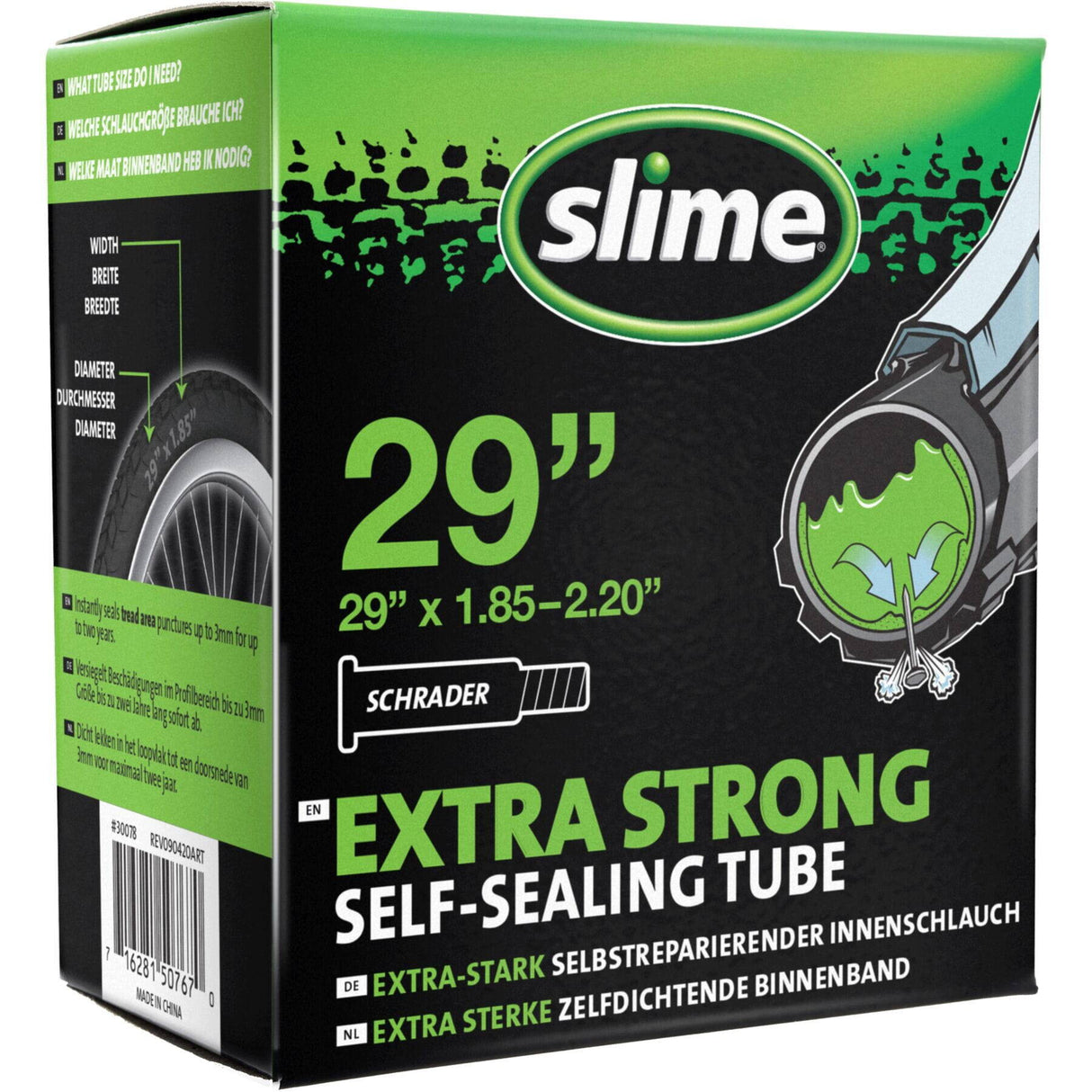 Slime Smart Tube Schrader Valve Inner Tube - 29" x 1.85-2.20"