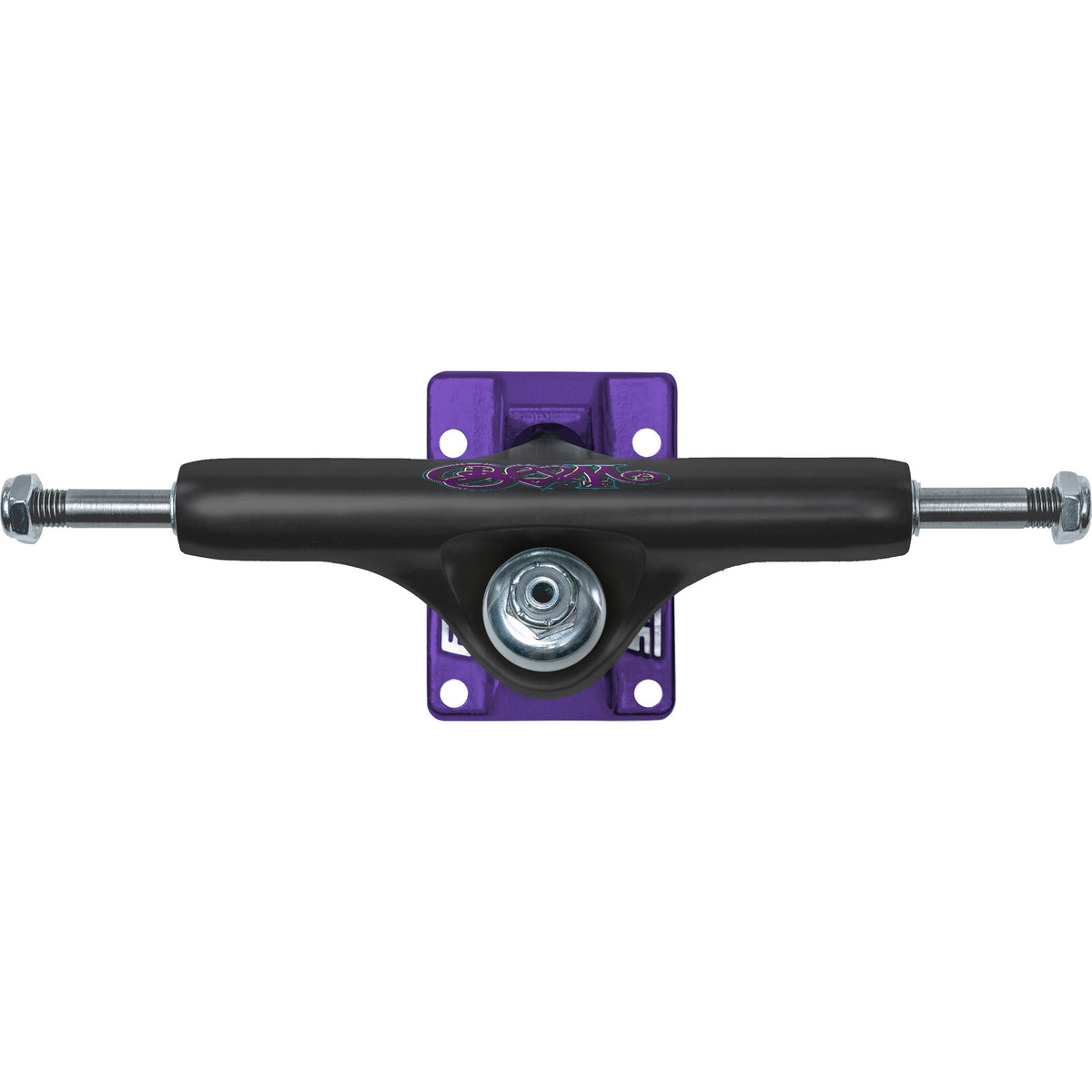 Slappy ST1 Hollow Bam Skateboard Trucks - Black/Purple 9