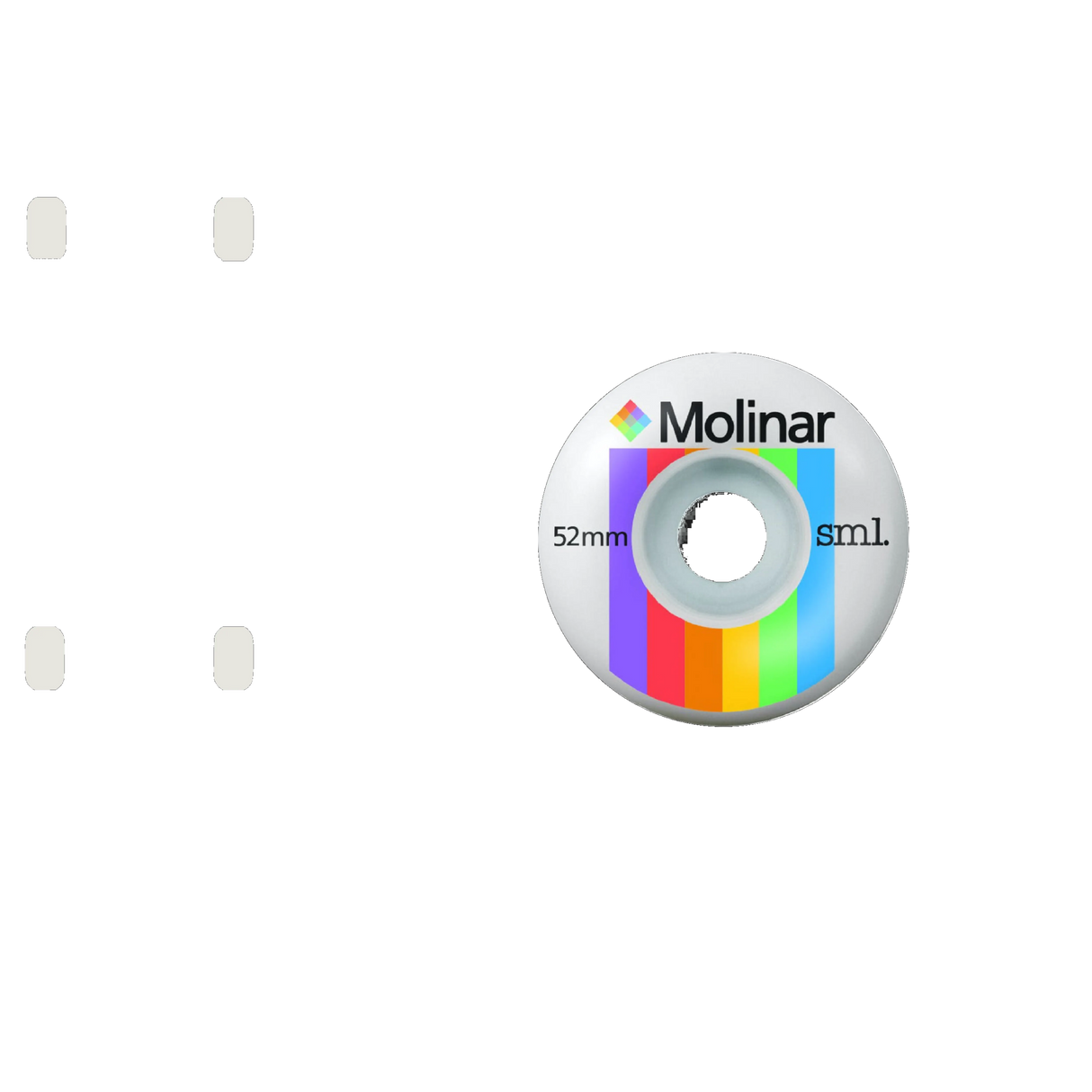 SML. Wheels Polaroids Molinar Skateboard Wheels 52mm