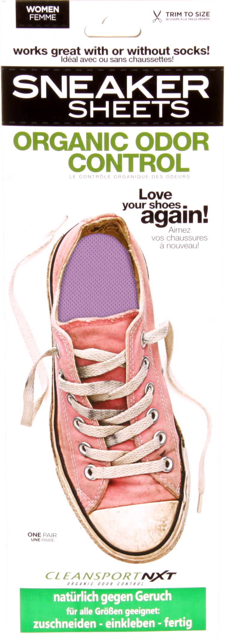 Sneaker Sheets Women's Odour Control Insoles - Pink UK 4 - UK 7