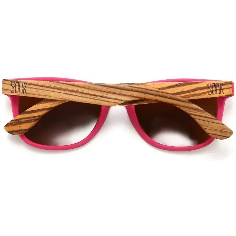 SOEK Brighton Polarized Sunglasses - Magenta Pink
