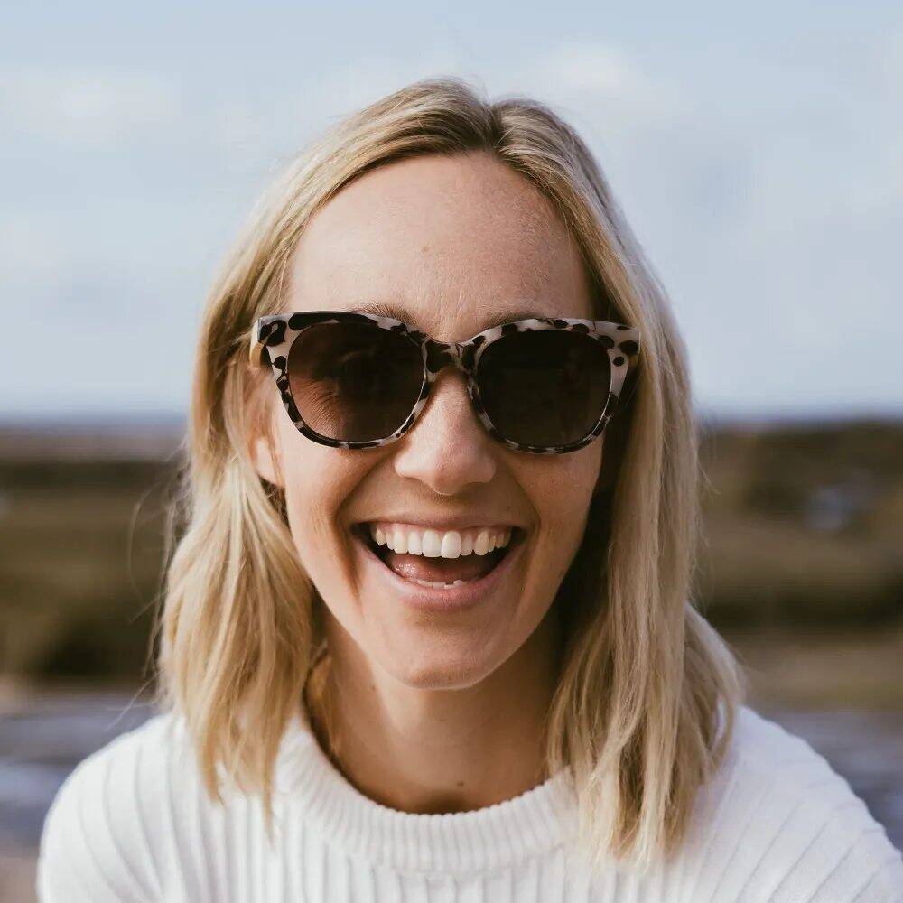 SOEK Lila Grace Polarized Sunglasses - Ivory Tortoise