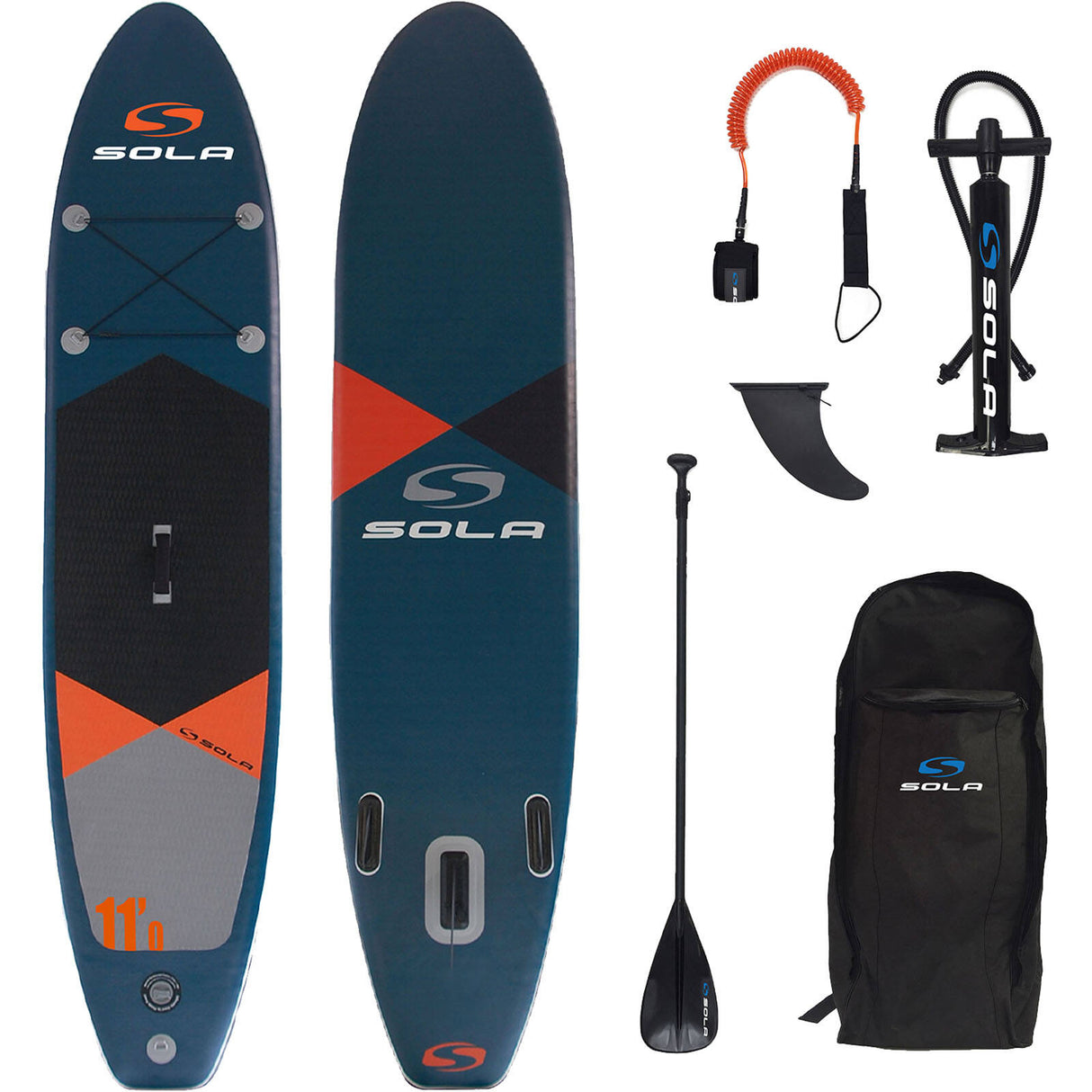 Sola 10'6 iSUP - Grey/Green/Orange