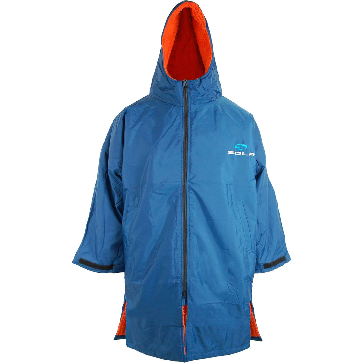 Sola Waterproof Changing Robe - Navy/Orange