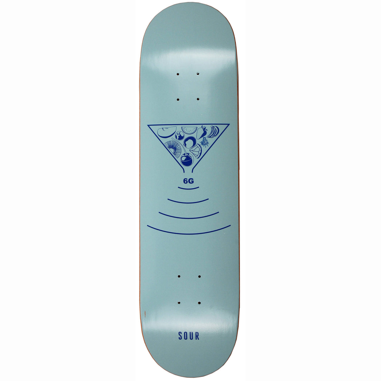 Sour 6G Skateboard Deck - Blue 8.125''